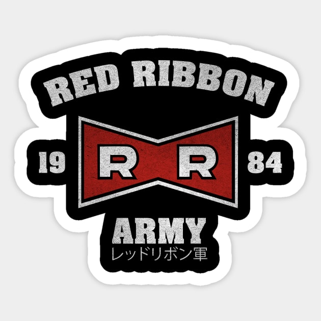 Red Ribbon Army Sticker by Melonseta